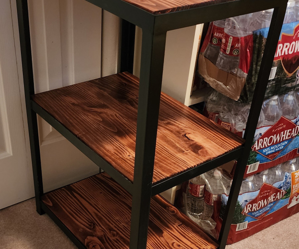 Metal and Wood Shelf